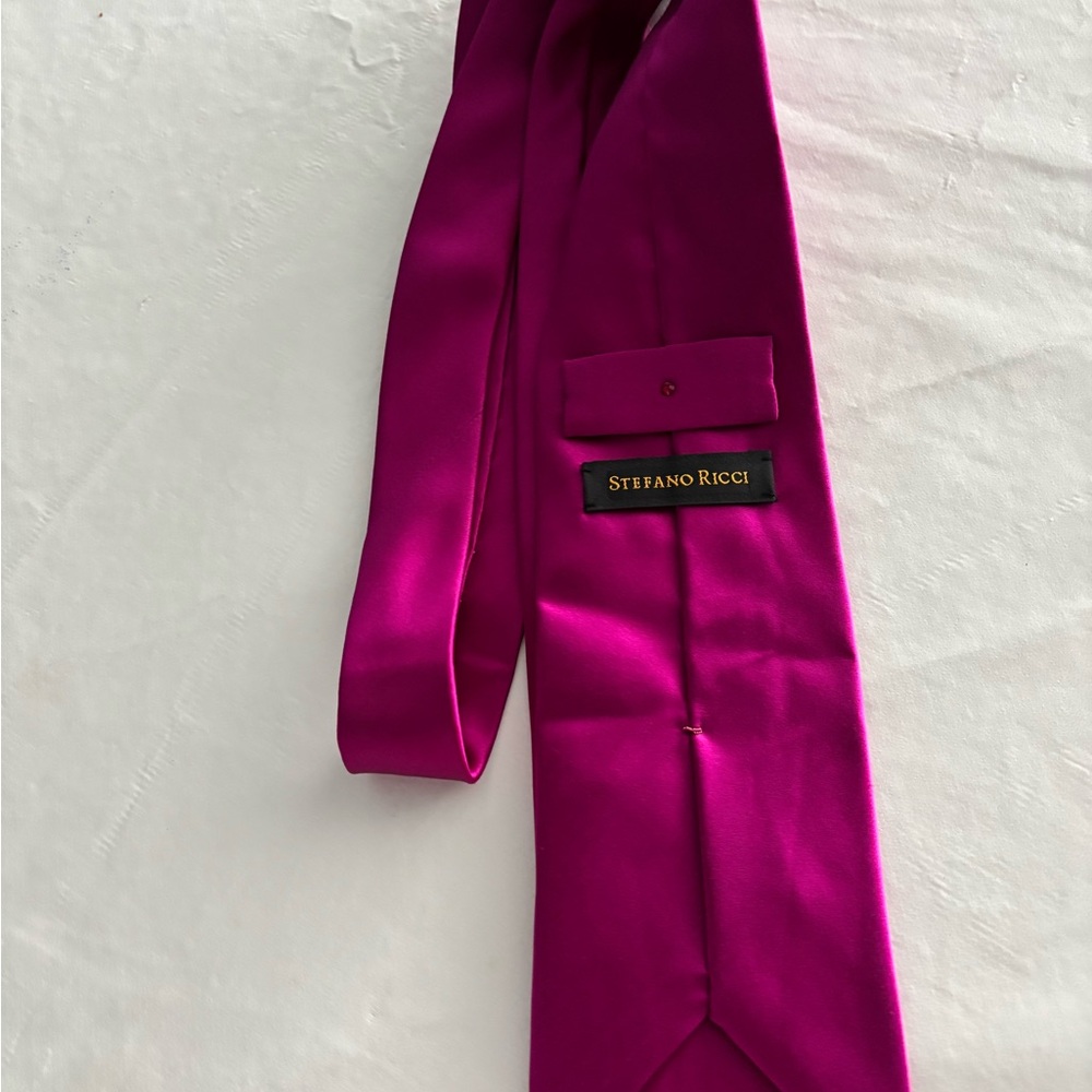 Stefano Ricci Fuchsia Silk Tie